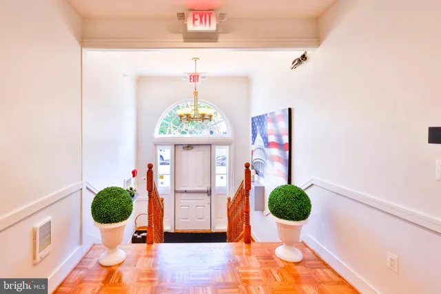 a view of a entryway