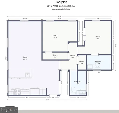 $4,300 | 221 South Alfred Street, Unit 3A, Alexandria, VA 22314