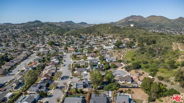 an aerial view of a city
