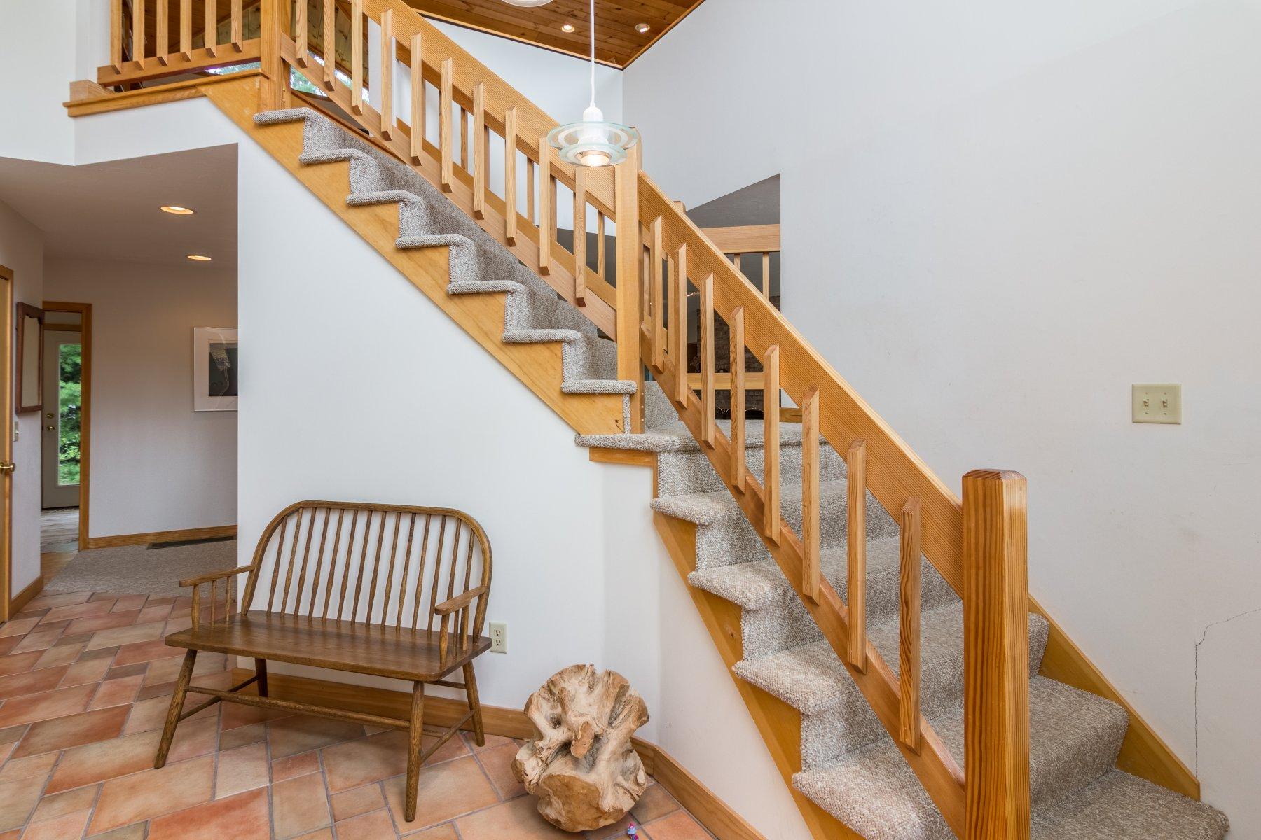20 South Chatham Road Harwich, MA 02645 - Photo 5 of 35 a view of entryway with wooden floor and stairs