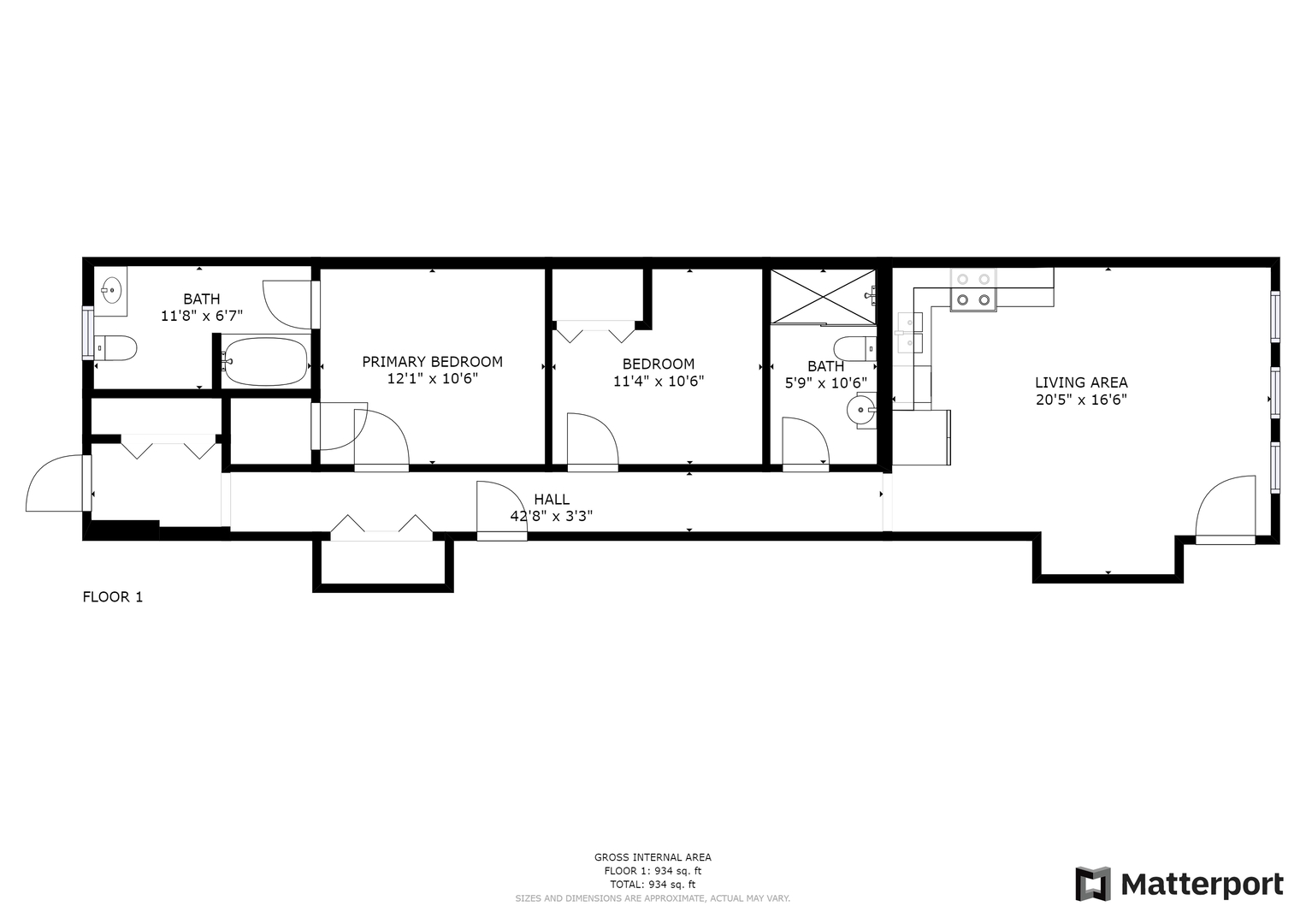 523 North Racine Avenue, Unit 1 Chicago, IL 60642 - Photo 17 of 18 a picture of a floor plan