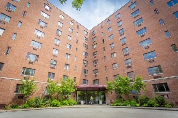 a front view of a building