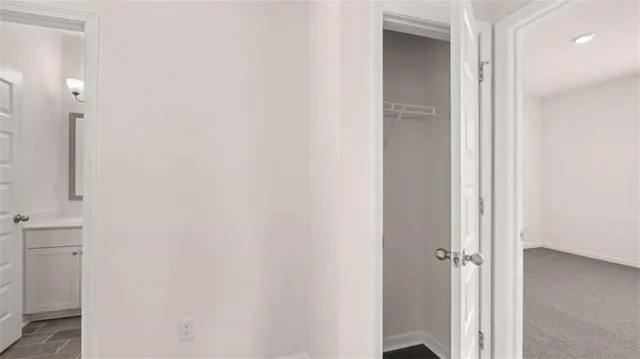 a view of an empty room