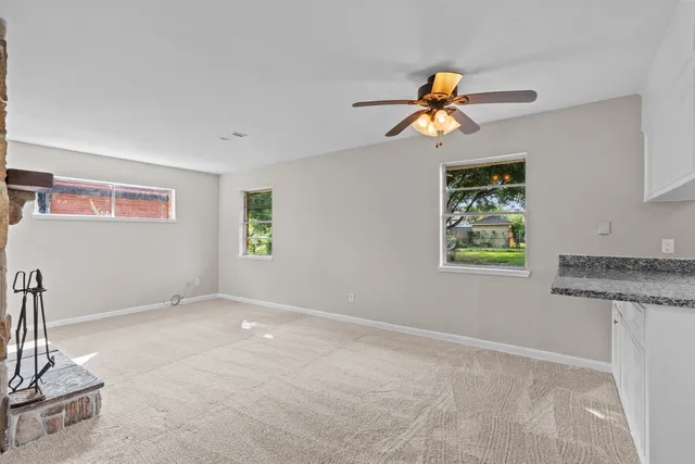 a view of workspace with natural light