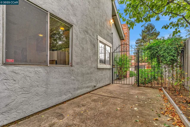 a view of backyard with green space