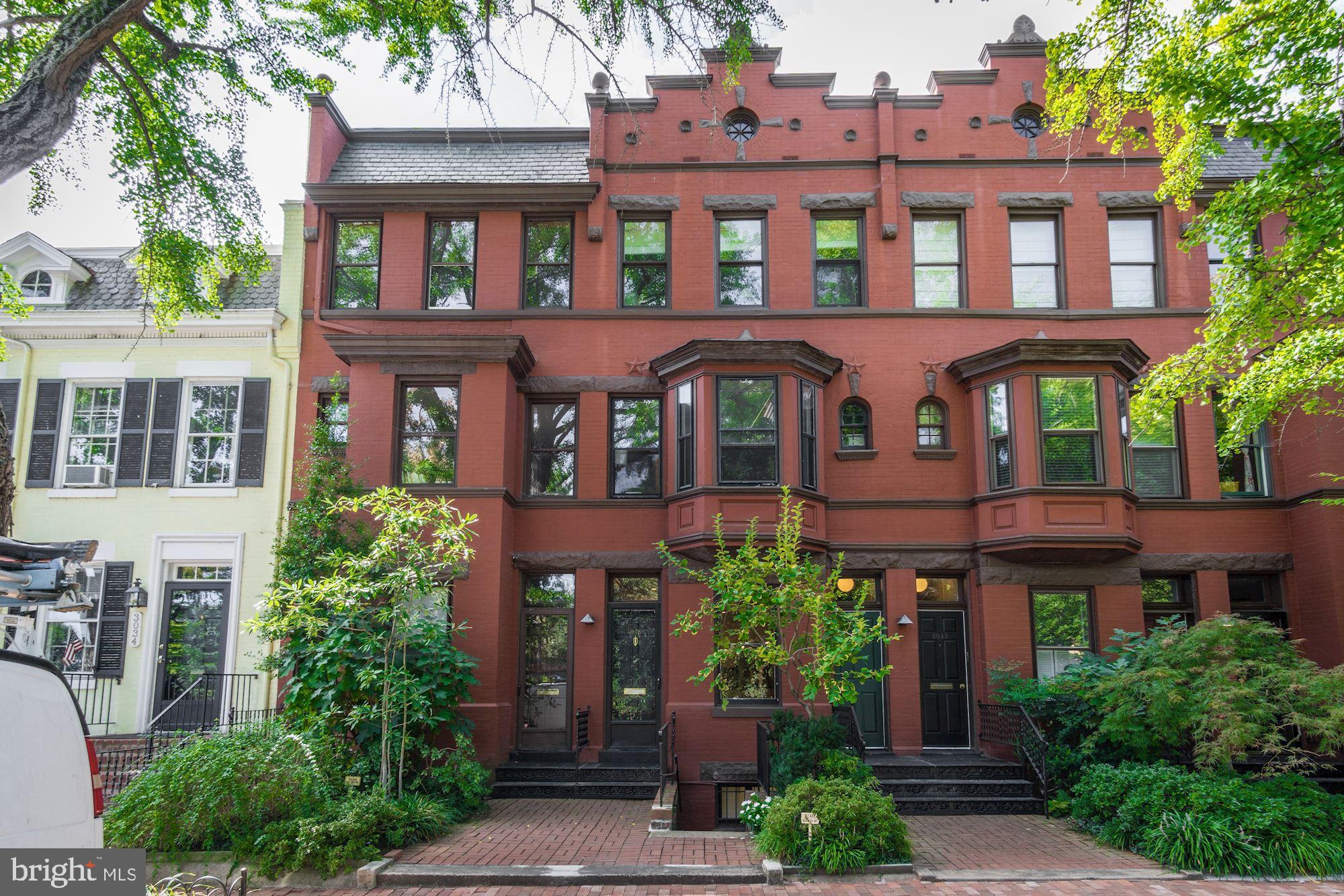 a front view of a building