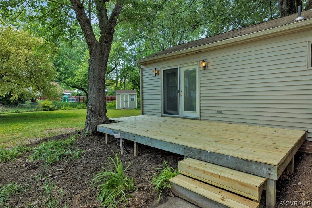 1320 Elon Road Henrico, VA 23229 - Photo 27 of 30 Deck off of Master Suite.