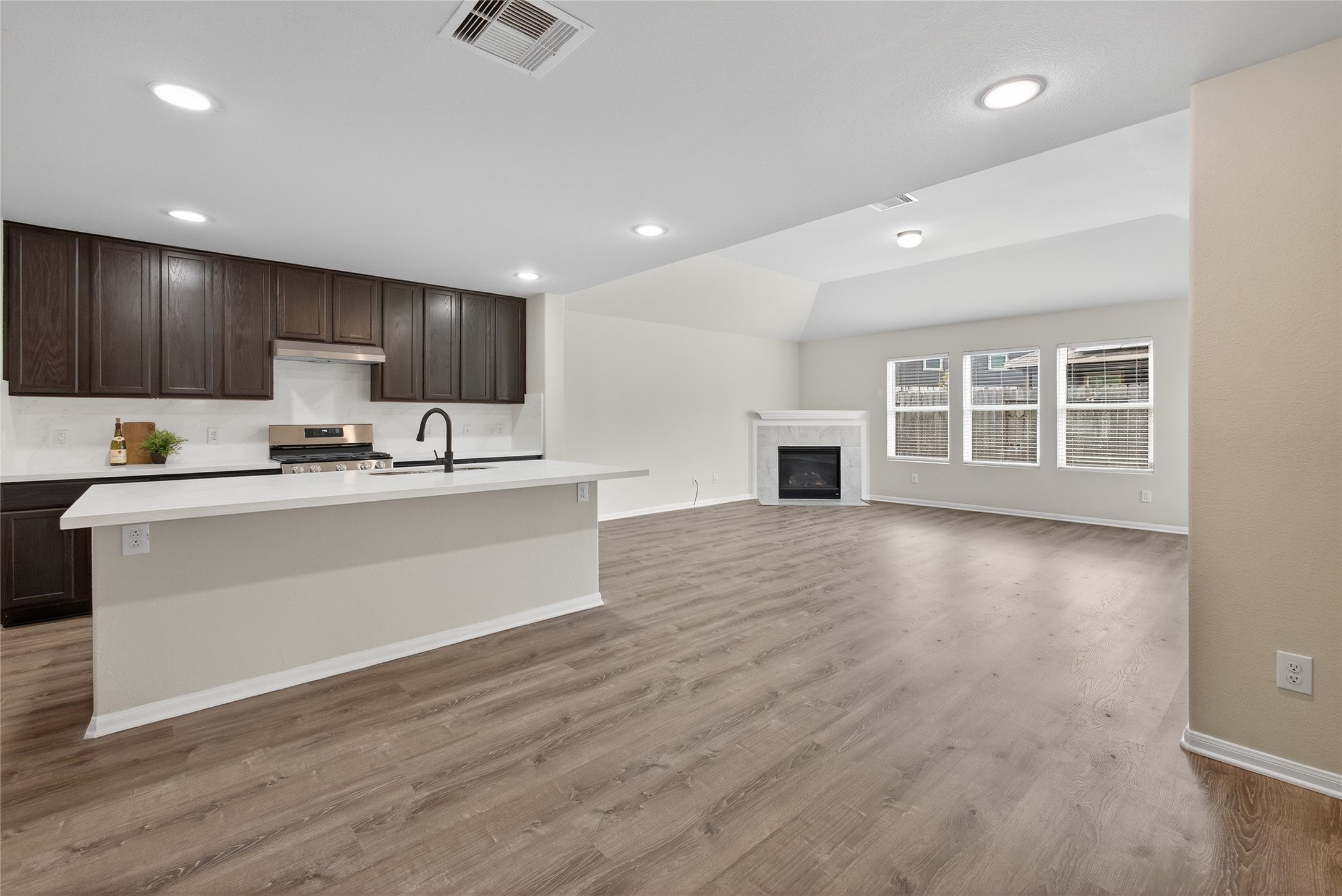 2306 Garden Square Path Spring, TX 77386 - Photo 4 of 50 Kitchen, Living and Breakfast area are all open