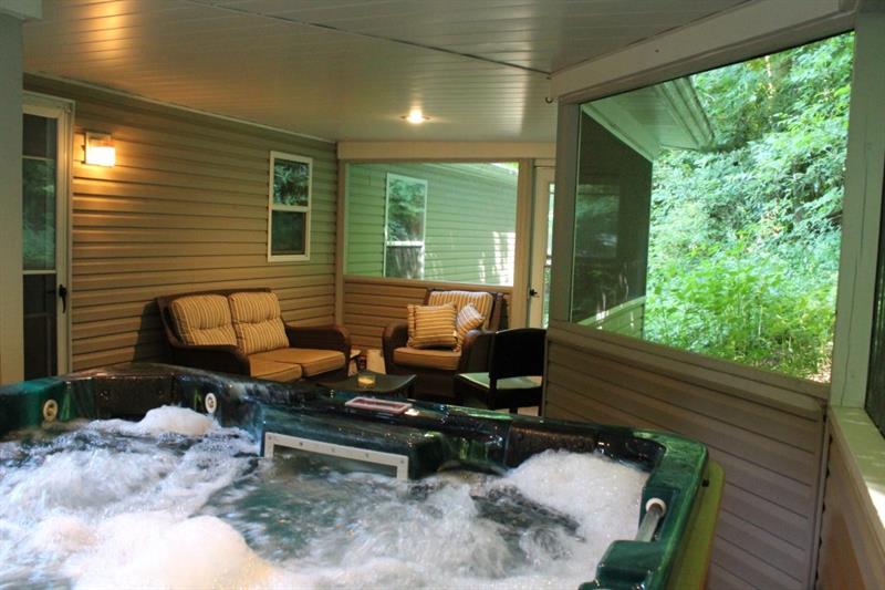 461 Jefferson School Road Ligonier, PA 15658 - Photo 24 of 25 Last but not least, a screened in porch with hot tub!