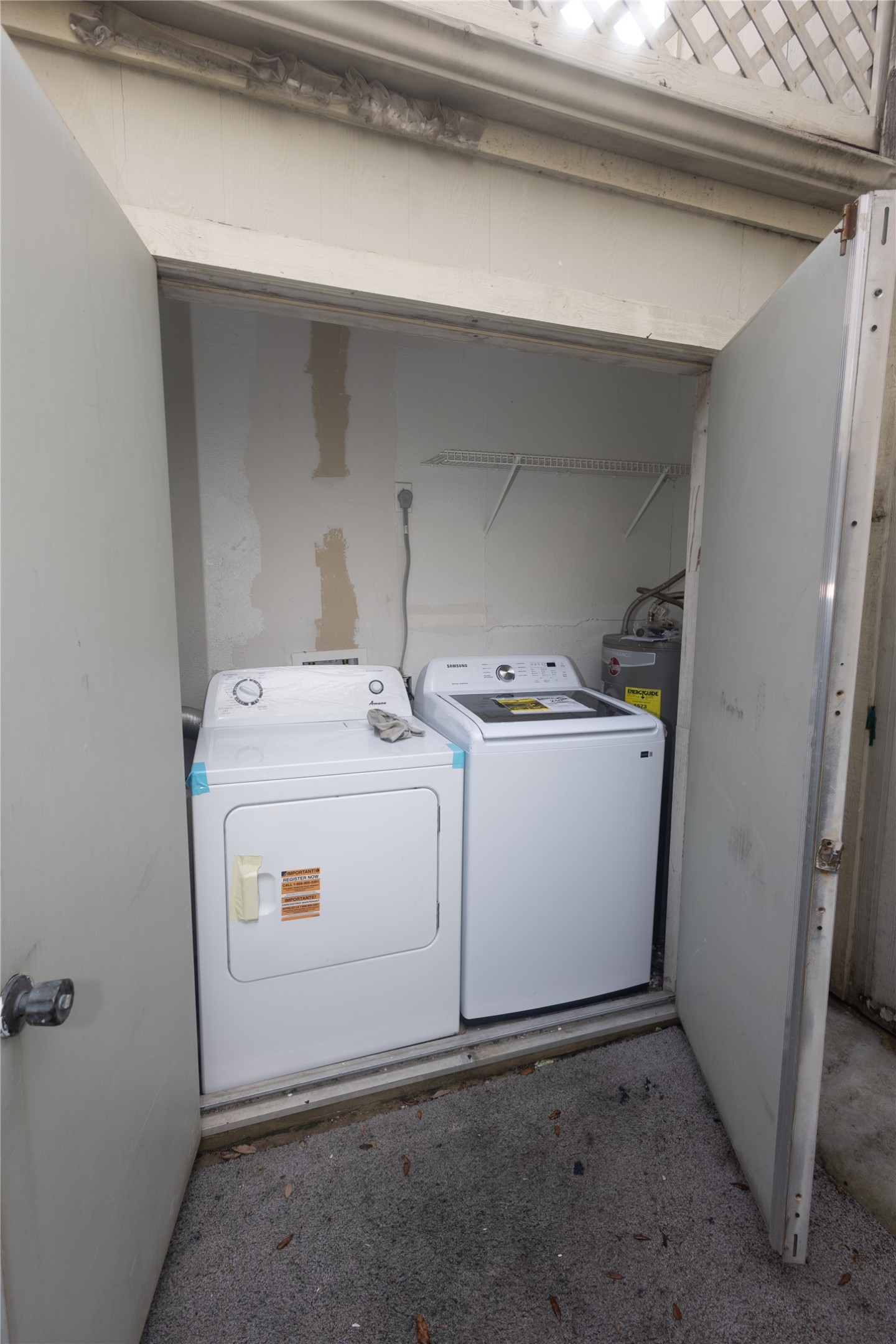8100 Cambridge Street, Unit 89 Houston, TX 77054 - Photo 38 of 41 Included washer and dryer located within the double doors in the outside patio.