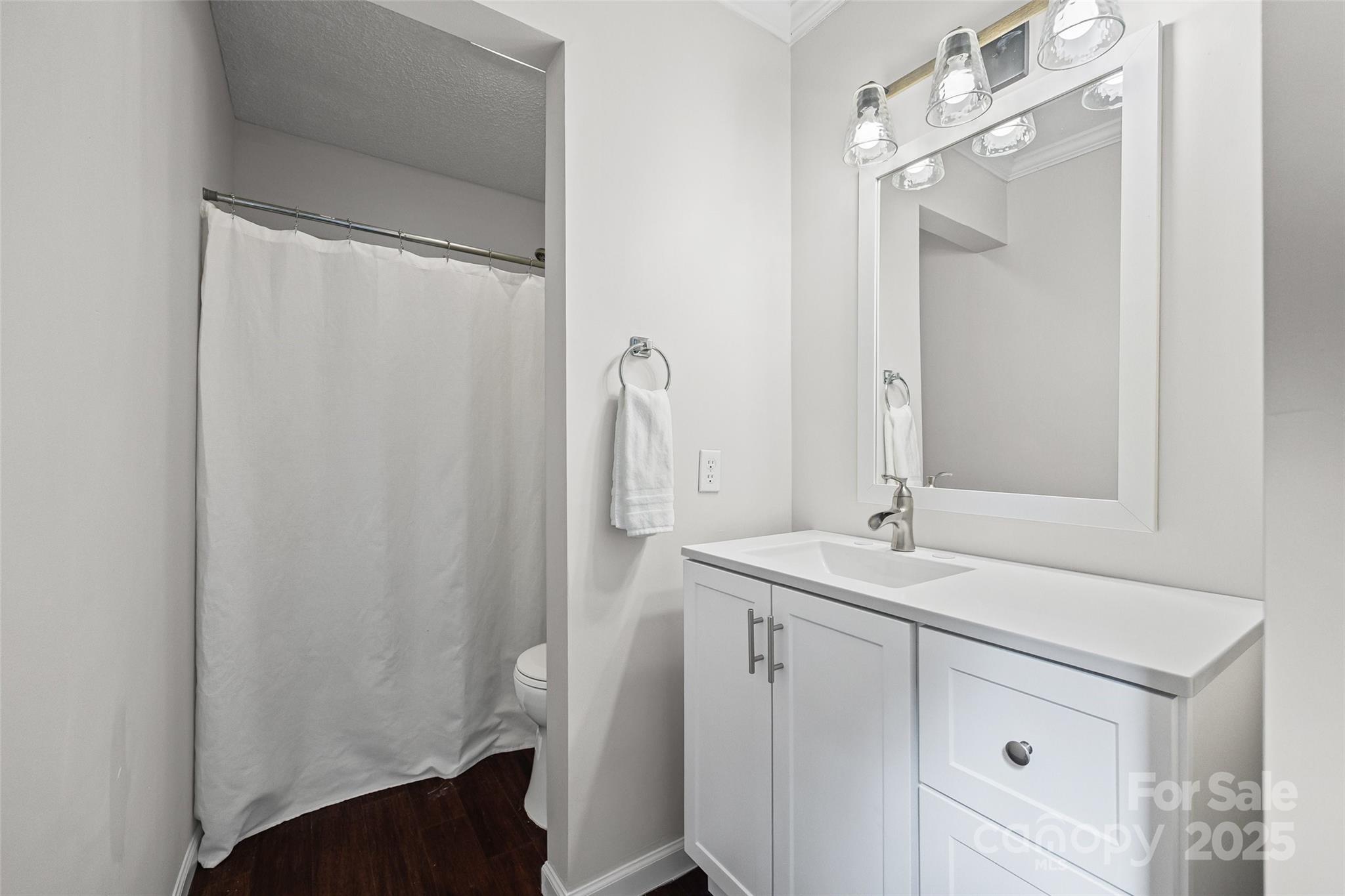 9111 Windjammer Drive Tega Cay, SC 29708 - Photo 12 of 36 a bathroom with a sink and a mirror