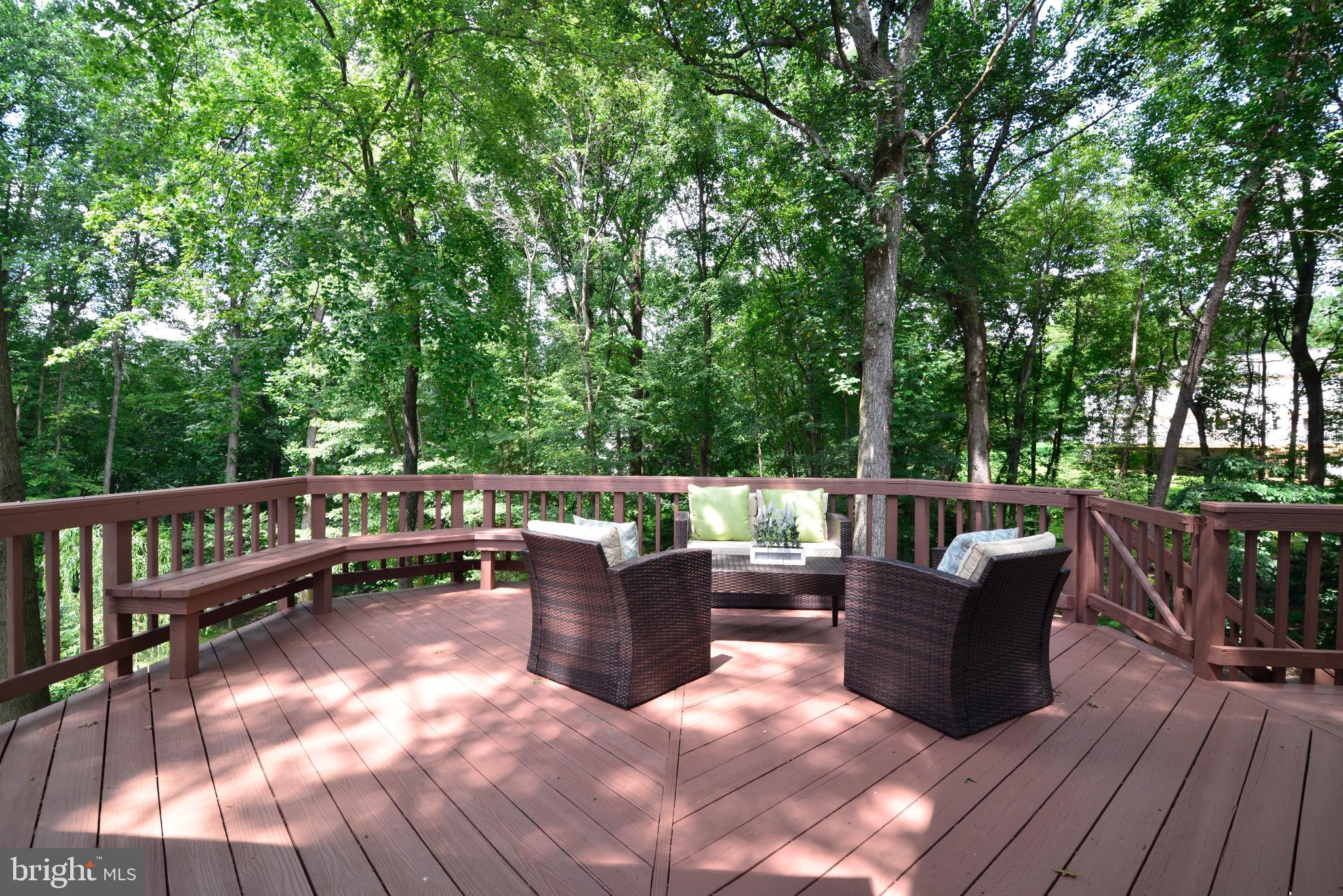 11617 Quail Ridge Court Reston, VA 20194 - Photo 12 of 36 Expansive Deck Overlooking Private Back Yard.