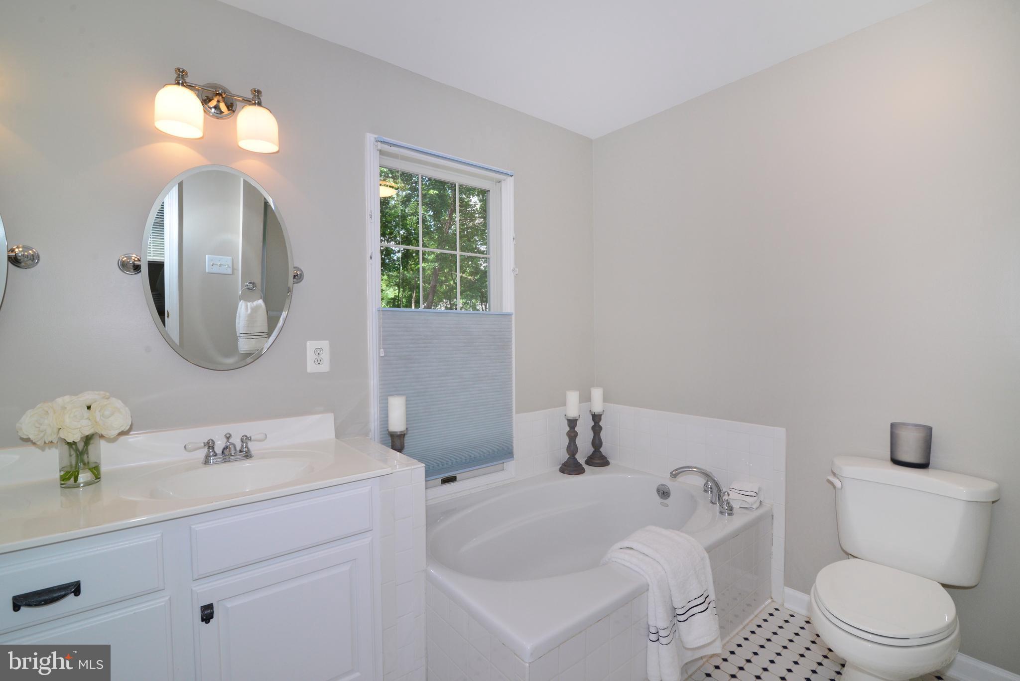 11617 Quail Ridge Court Reston, VA 20194 - Photo 18 of 36 Master Bathroom with Luxurious Soaking Tub.