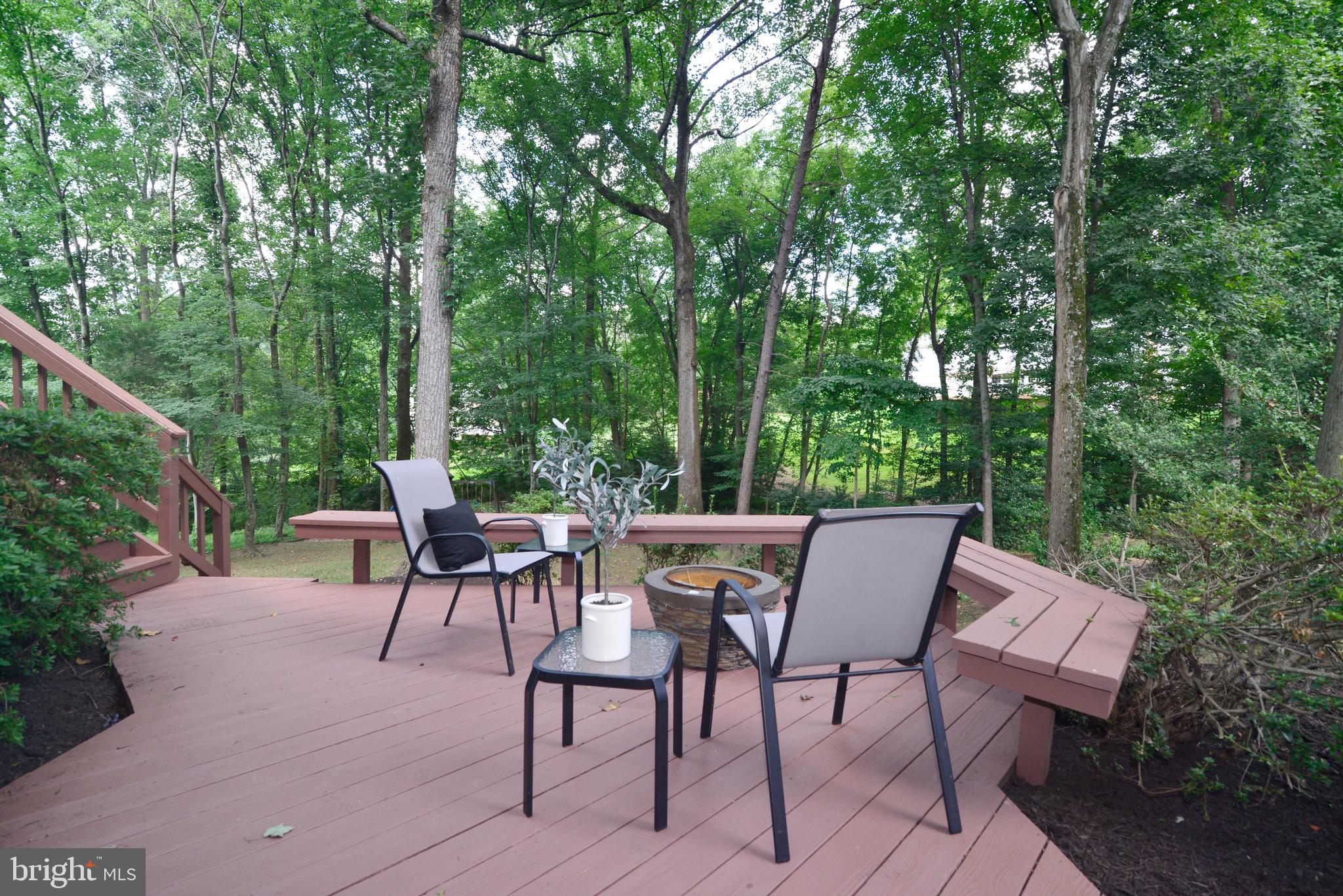 11617 Quail Ridge Court Reston, VA 20194 - Photo 29 of 36 Lower Level Deck Affords Quiet Privacy.