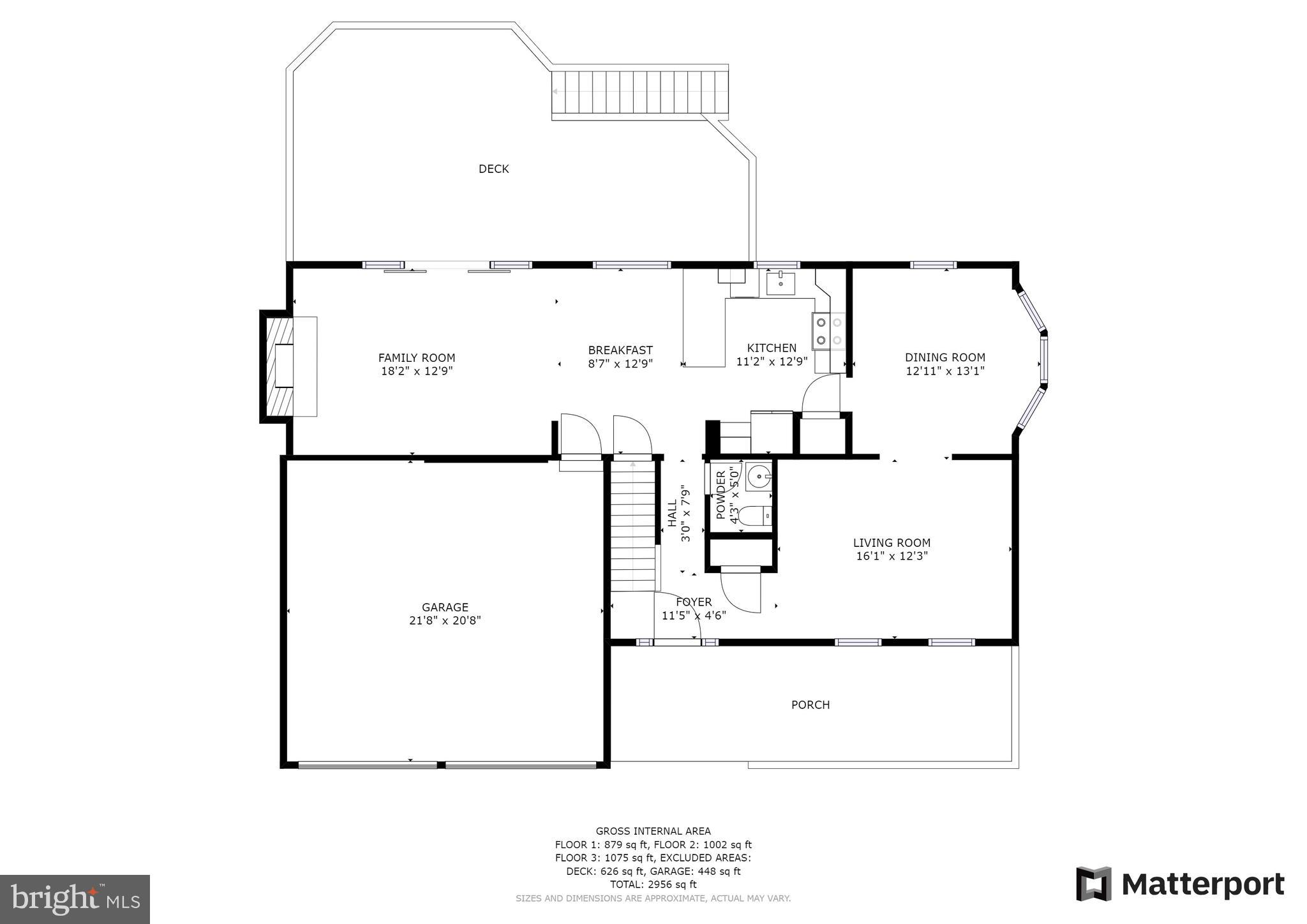 11617 Quail Ridge Court Reston, VA 20194 - Photo 34 of 36 Main Level Floor Plan.