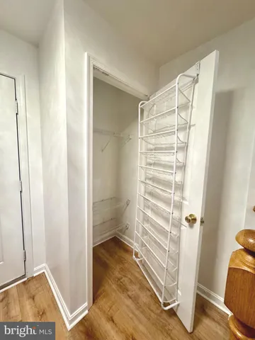 a view of a room with a potted plant