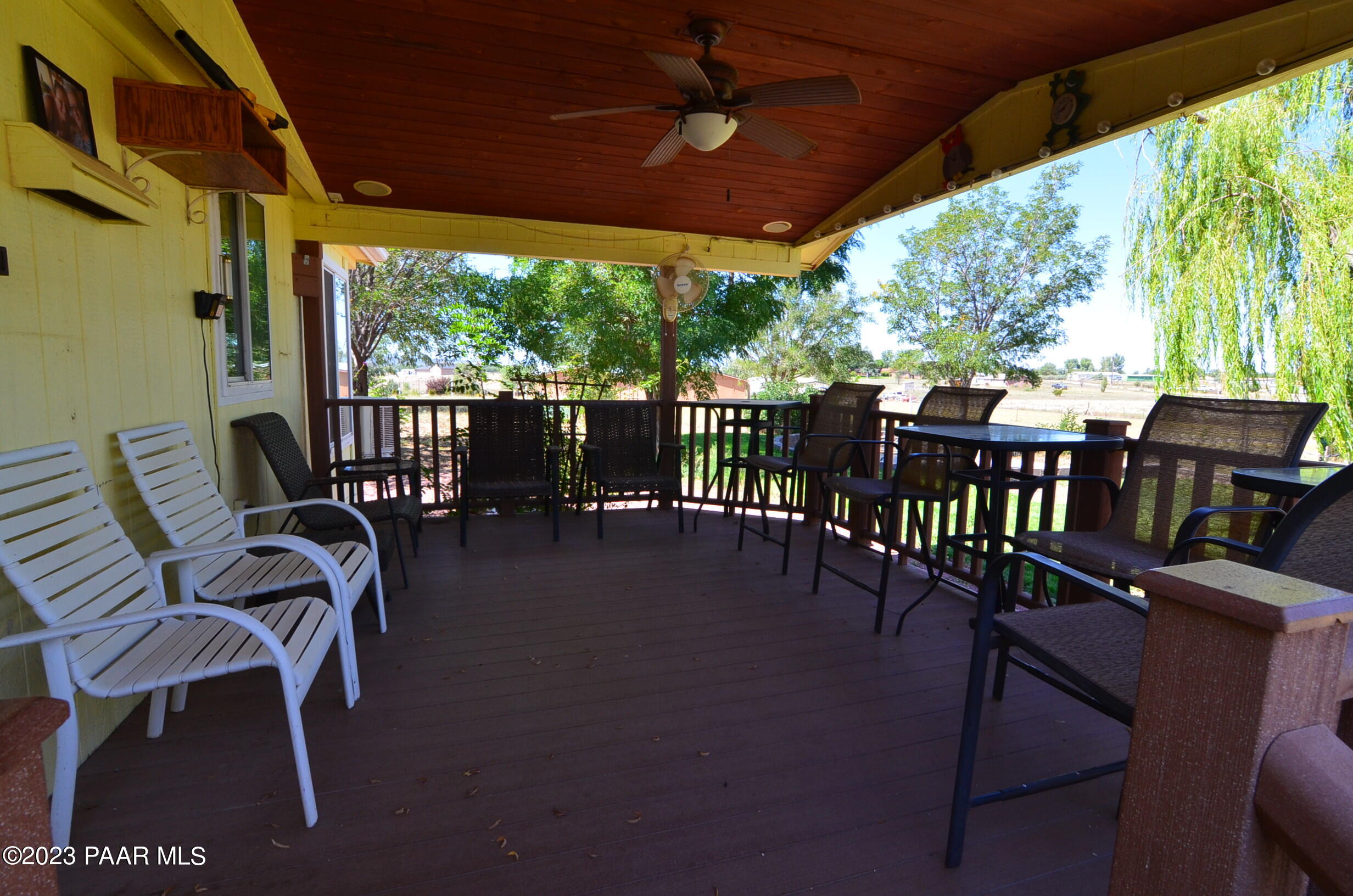 1240 Saddle Road Paulden, AZ 86334 - Photo 12 of 40 a view of a patio with a table chairs and backyard