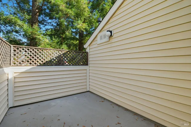a view of a wooden fence