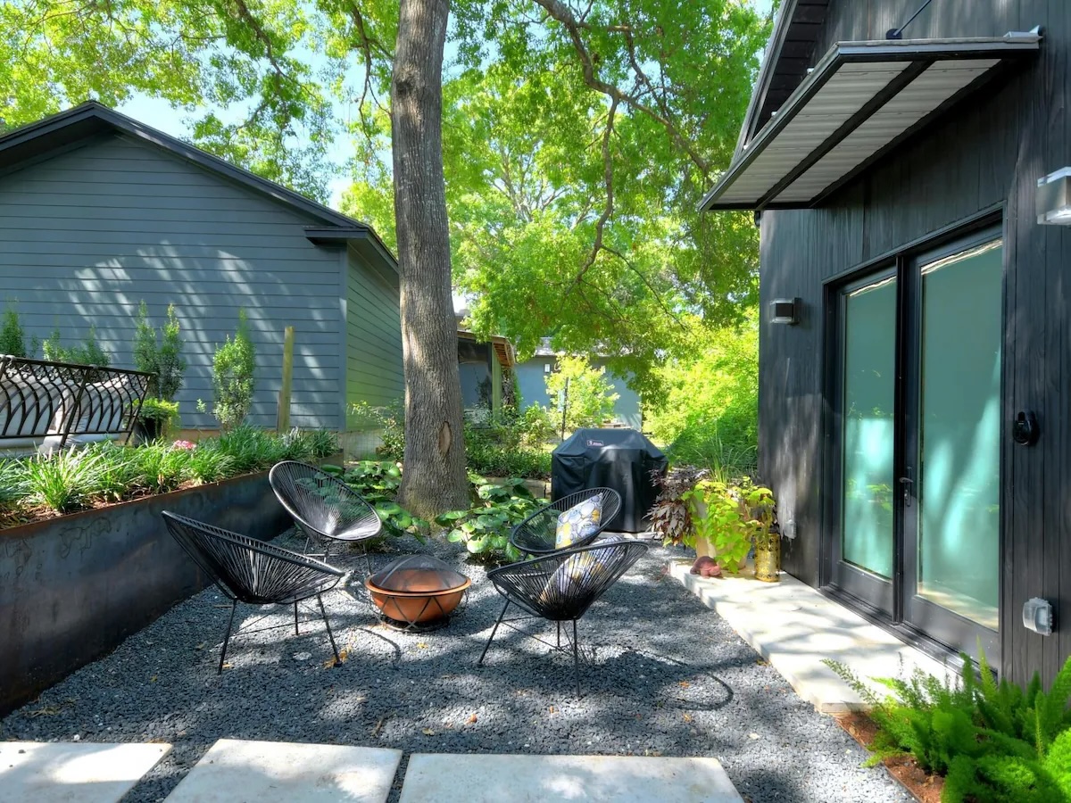 700 Jessie Street Austin, TX 78704 - Photo 30 of 40 View of patio / terrace featuring a fire pit and grilling area