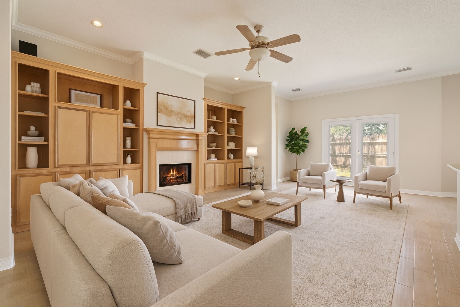 8022 Duffield Lane Houston, TX 77071 - Photo 3 of 19 a living room with furniture fireplace and a window