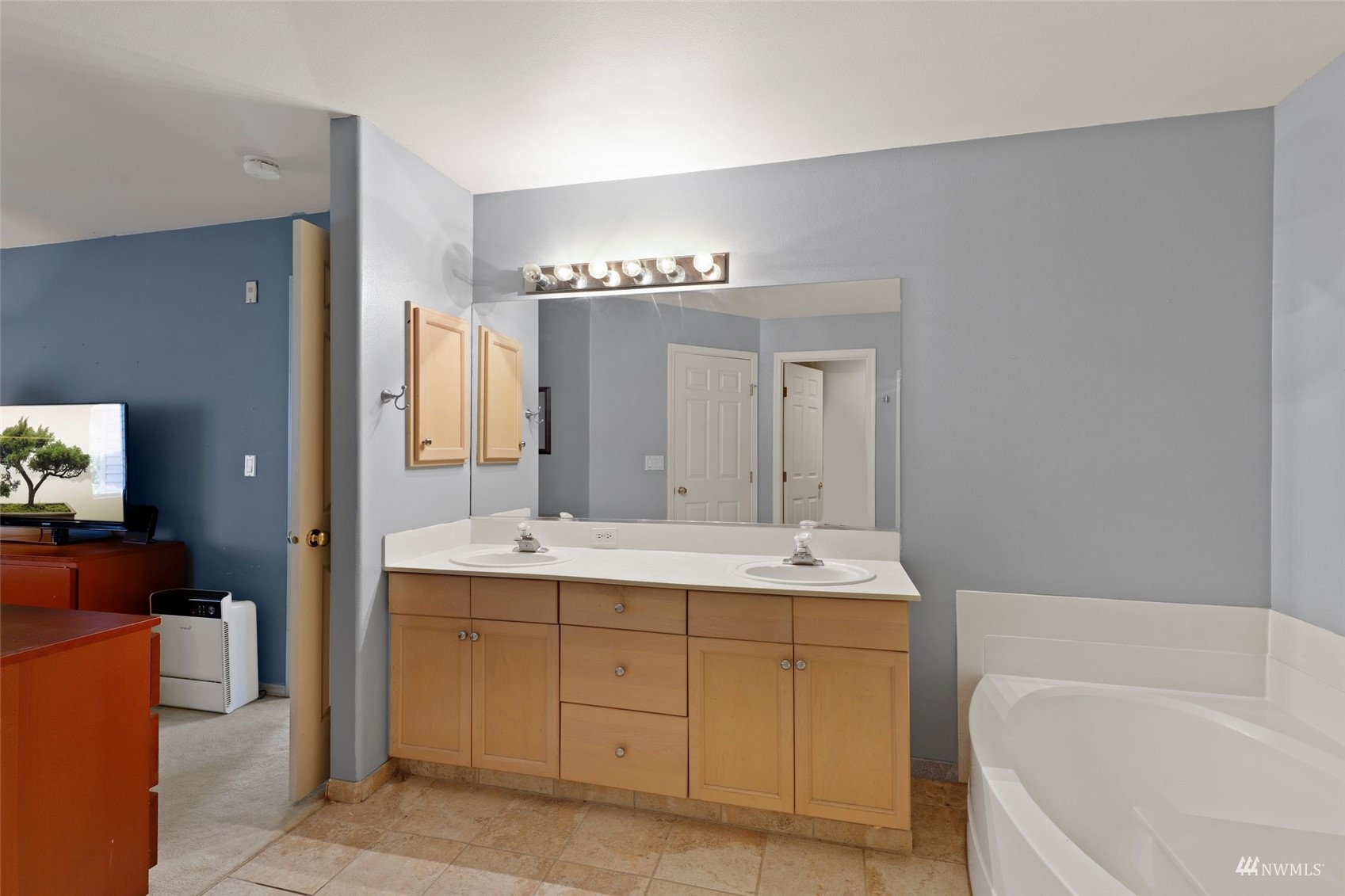 4620 Northeast 6th Place Renton, WA 98059 - Photo 25 of 38 a spacious bathroom with a tub sink and mirror