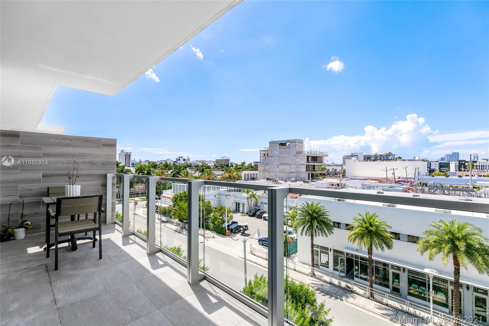 1201 20th Street, Unit PH08 Miami Beach, FL 33139 - Photo 24 of 28 a view of a balcony with chairs