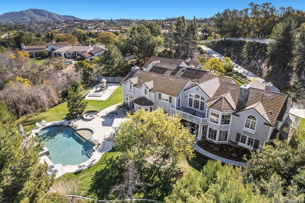 3056 Wildflower Drive Encinitas, CA 92024 - Photo 2 of 56 an aerial view of residential house with outdoor space and swimming pool