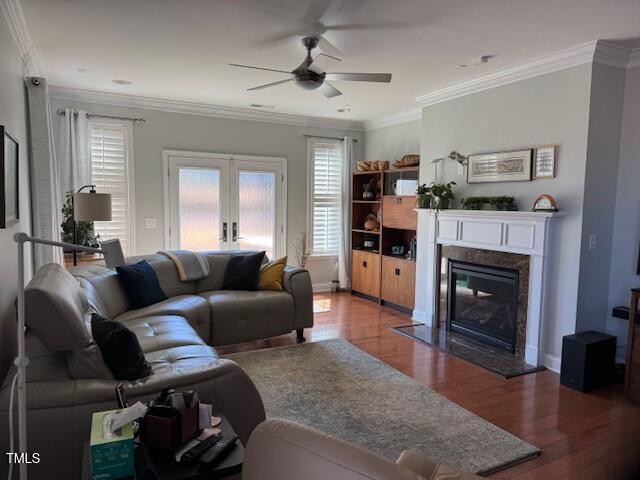 336 King Lear Lane Morrisville, NC 27560 - Photo 4 of 5 a living room with furniture and a fireplace