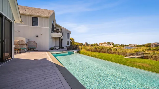 a view of an ocean house and outdoor space