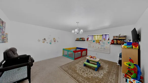 a play room with toys