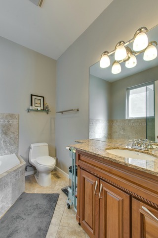 2629 West Haddon Avenue, Unit 2 Chicago, IL 60622 - Photo 5 of 8 a bathroom with a sink a toilet and a mirror