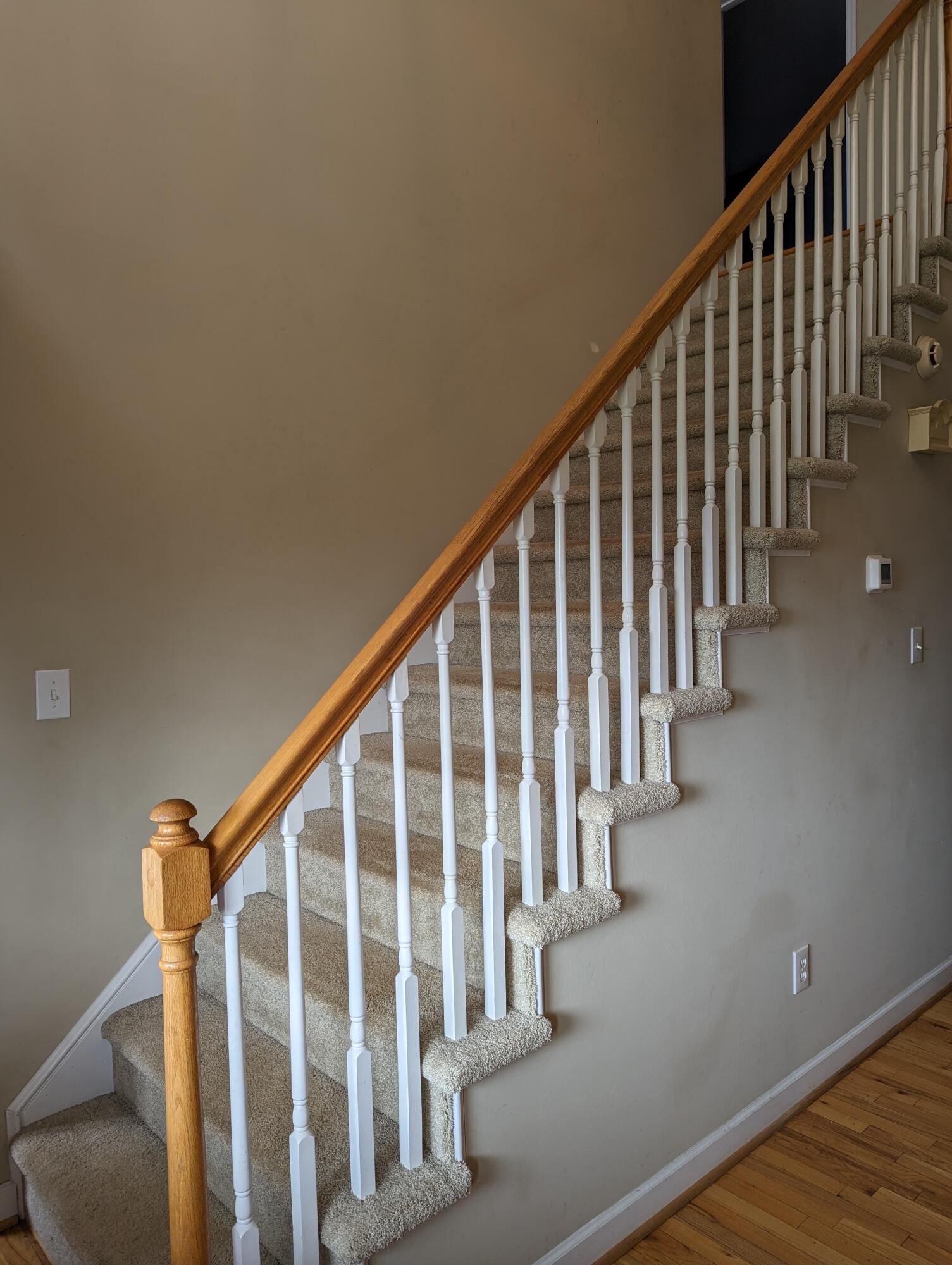 4715 Providence Church Road Ferrum, VA 24088 - Photo 20 of 46 a view of staircase with railing and white walls