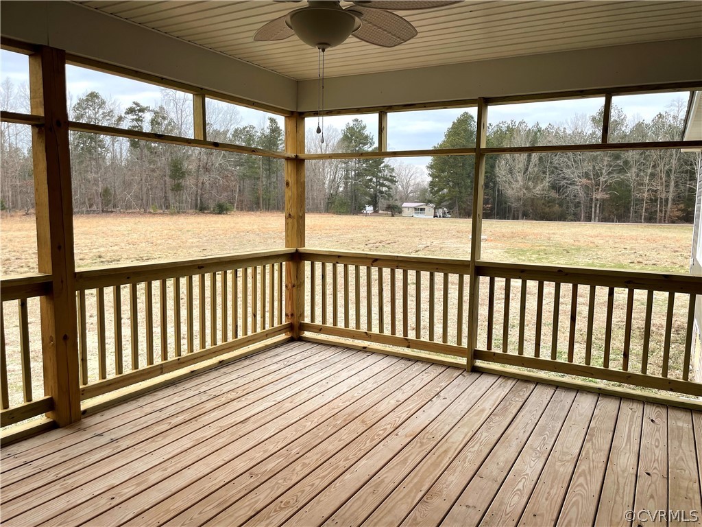 206 Wilson Road Blackstone, VA 23824 - Photo 33 of 38 a view of a balcony with wooden floor