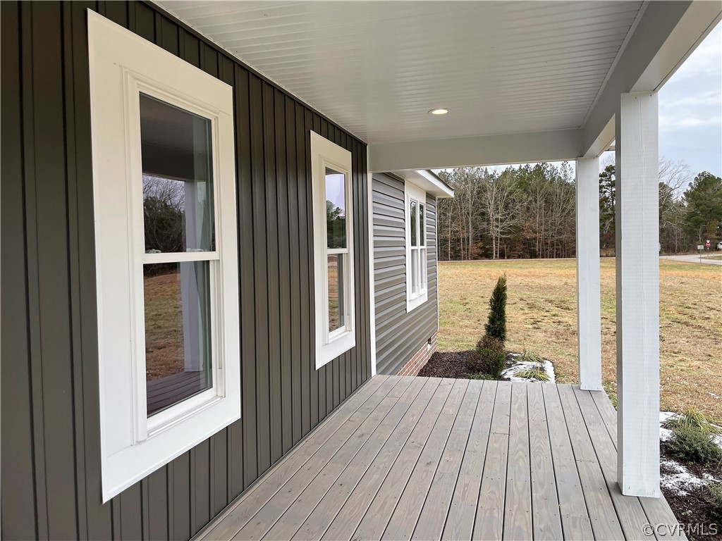 206 Wilson Road Blackstone, VA 23824 - Photo 9 of 38 a view of a balcony with wooden floor