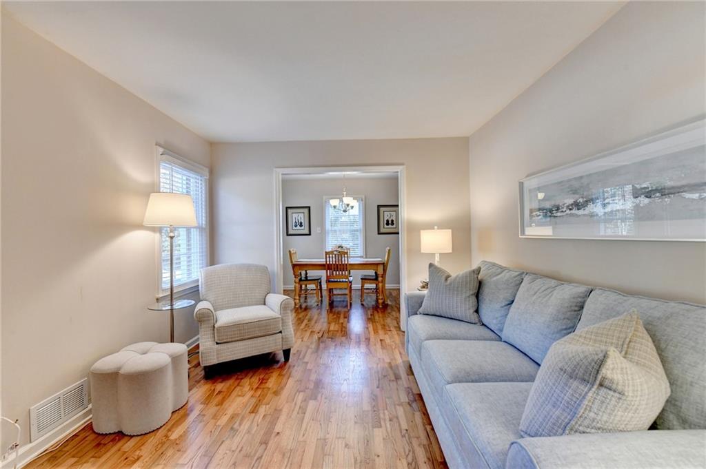 2805 Homeland Drive Atlanta, GA 30360 - Photo 47 of 74 a living room with furniture and wooden floor