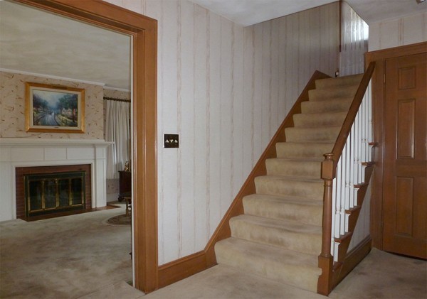 133 Manchester Terrace Springfield, MA 01108 - Photo 10 of 17 a view of an entryway with fireplace
