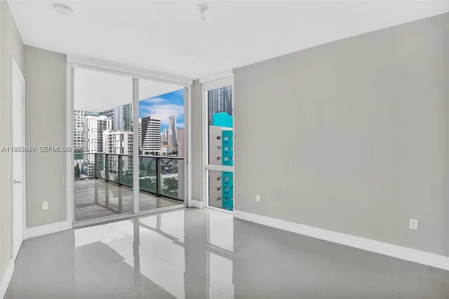 a view of an empty room