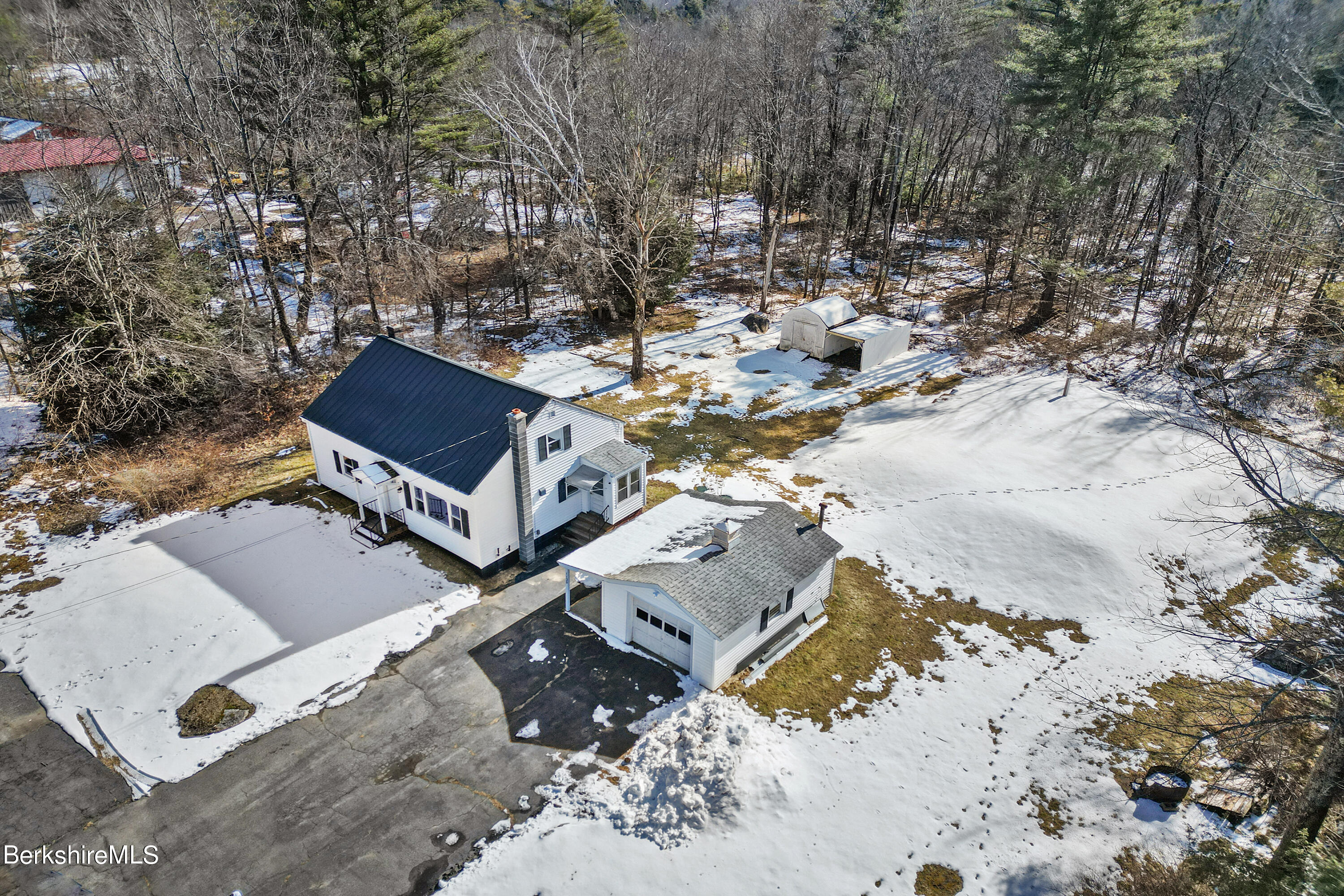 1130 Middle Road Clarksburg, MA 01247 - Photo 8 of 28 an aerial view of a house with a yard