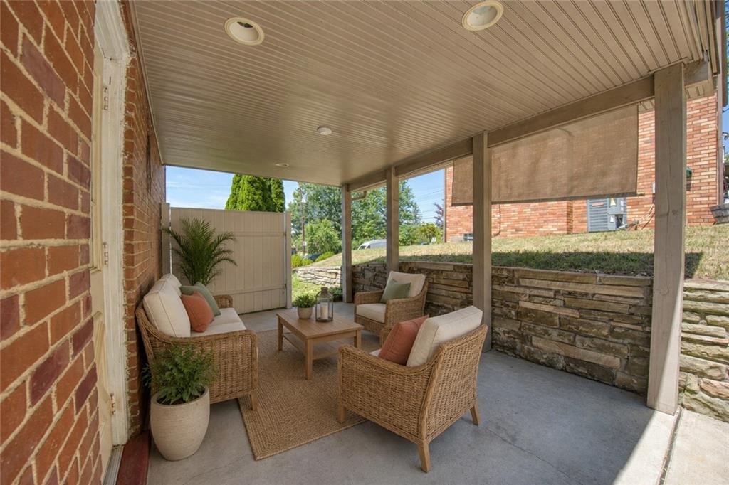 1823 Bower Hill Road Pittsburgh, PA 15243 - Photo 24 of 31 The covered side patio will allow for outdoor entertaining even during inclement weather.