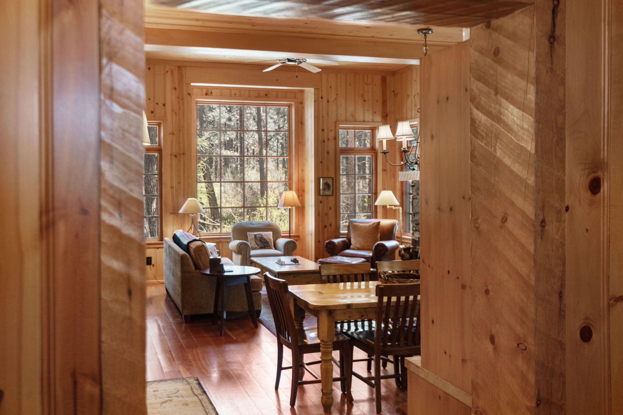 13375 Southwest Forest Service Road, Unit CABIN 18 U1 Camp Sherman, OR 97730 - Photo 2 of 31 a dining room with furniture and window