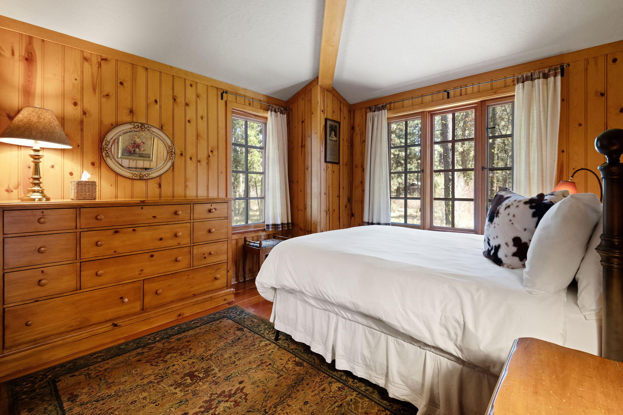 13375 Southwest Forest Service Road, Unit CABIN 18 U1 Camp Sherman, OR 97730 - Photo 8 of 31 a bedroom with a bed and a closet