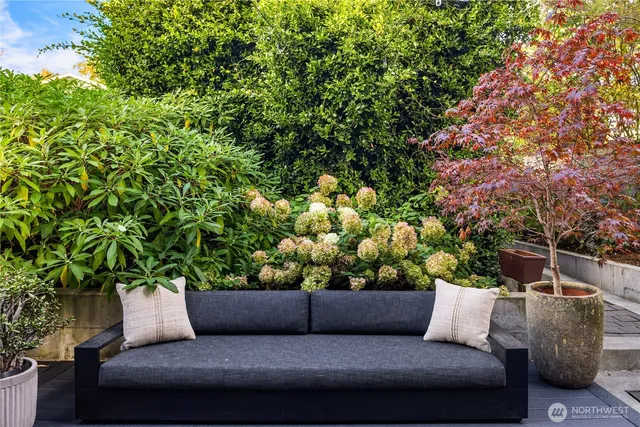 a view of a couches in a patio