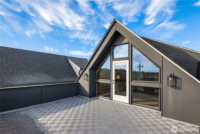 a bird view of house