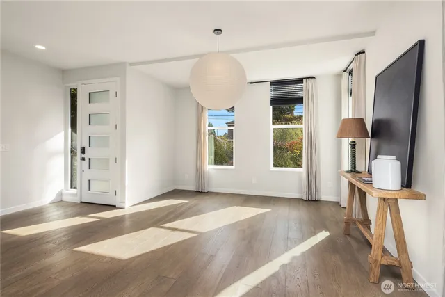 a view of livingroom with furniture and window