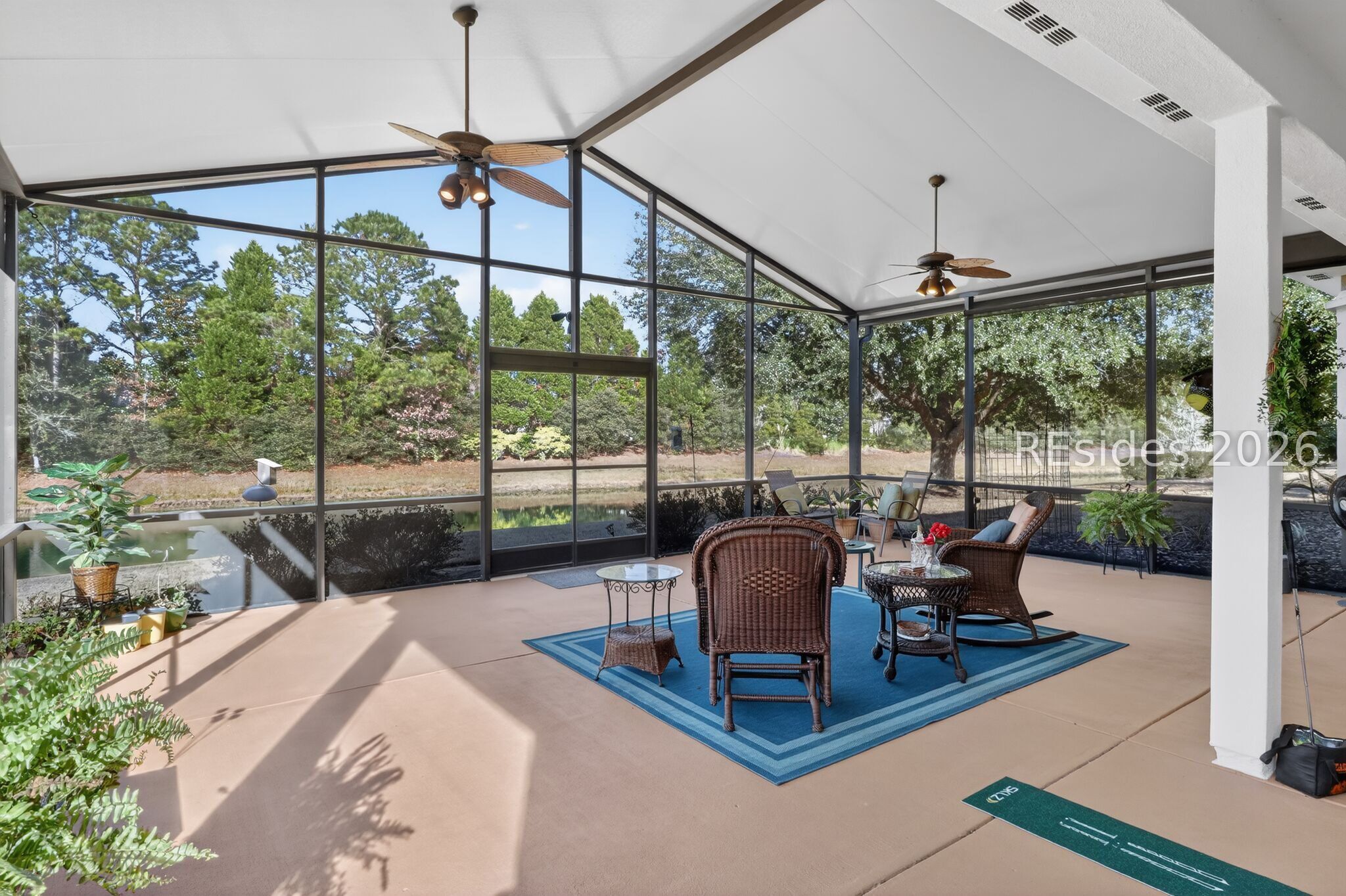 16 Vespers Way Bluffton, SC 29909 - Photo 4 of 33 Large, covered Lanai