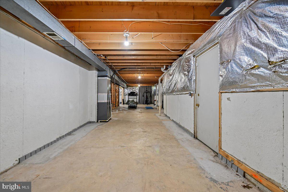 903 Brook Street Accokeek, MD 20607 - Photo 47 of 57 1226 sq ft Unfinished Basement with Ample Storage