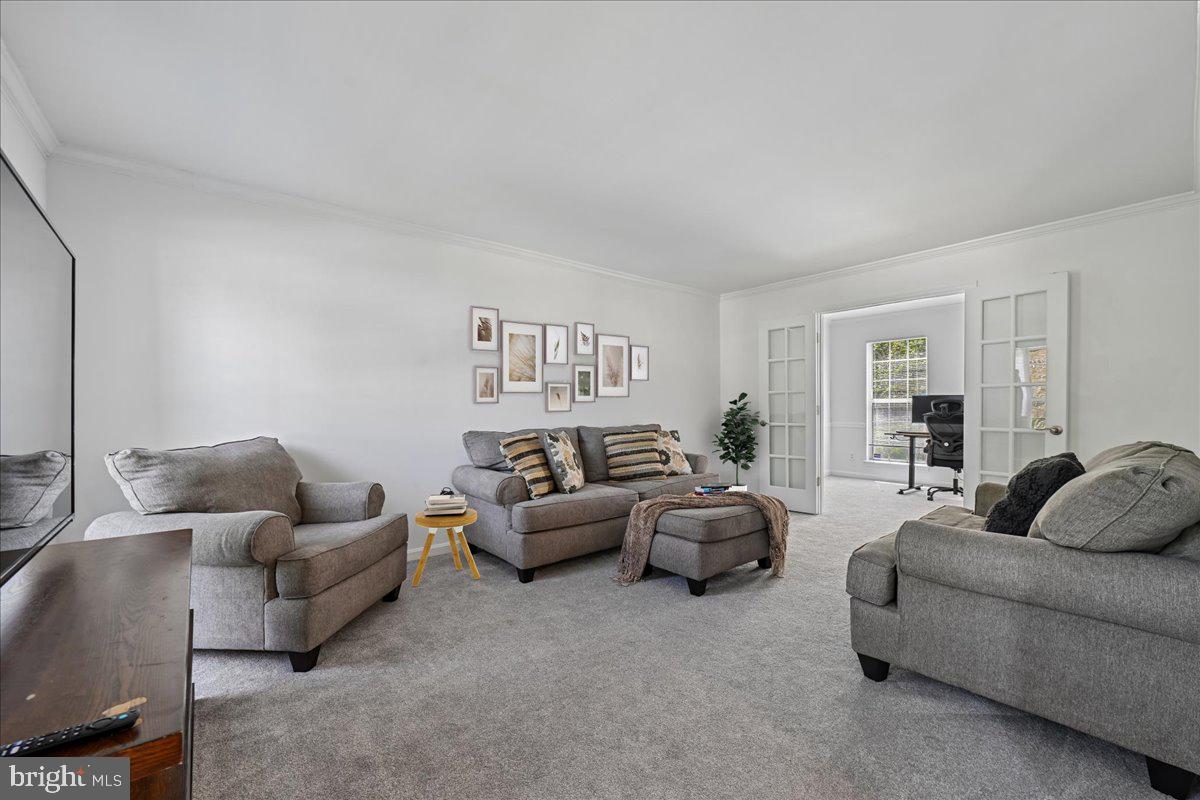 903 Brook Street Accokeek, MD 20607 - Photo 10 of 57 Formal Living Room with French Doors to Office