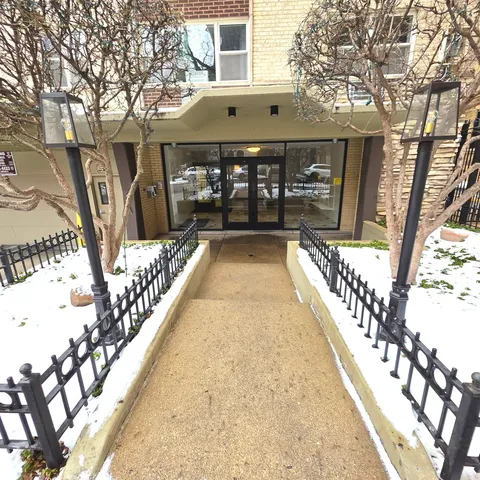 a view of a large with large trees