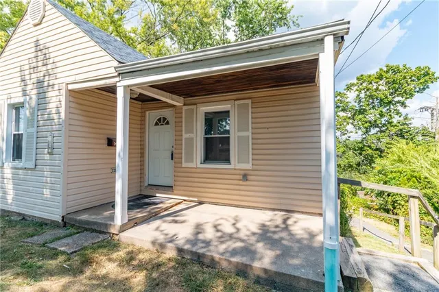 a view of front door