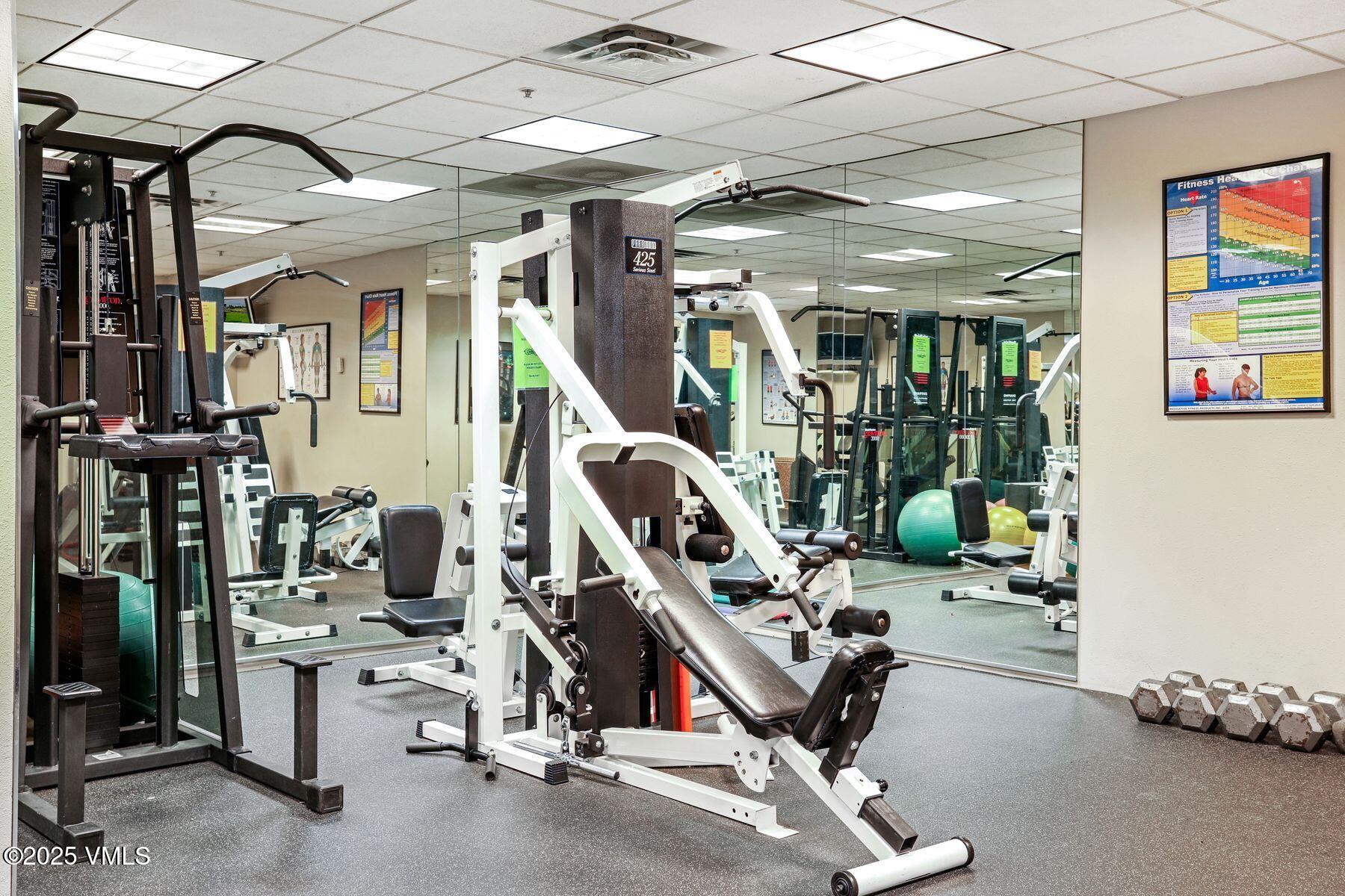 1100 North Frontage Road West, Unit 2311 Vail, CO 81657 - Photo 31 of 34 a view of a room with gym equipment